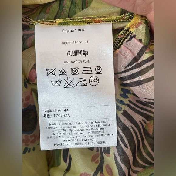 NWT REDValentino Floral Print Blouse – Size 44 (US 8) - Picture 5 of 5